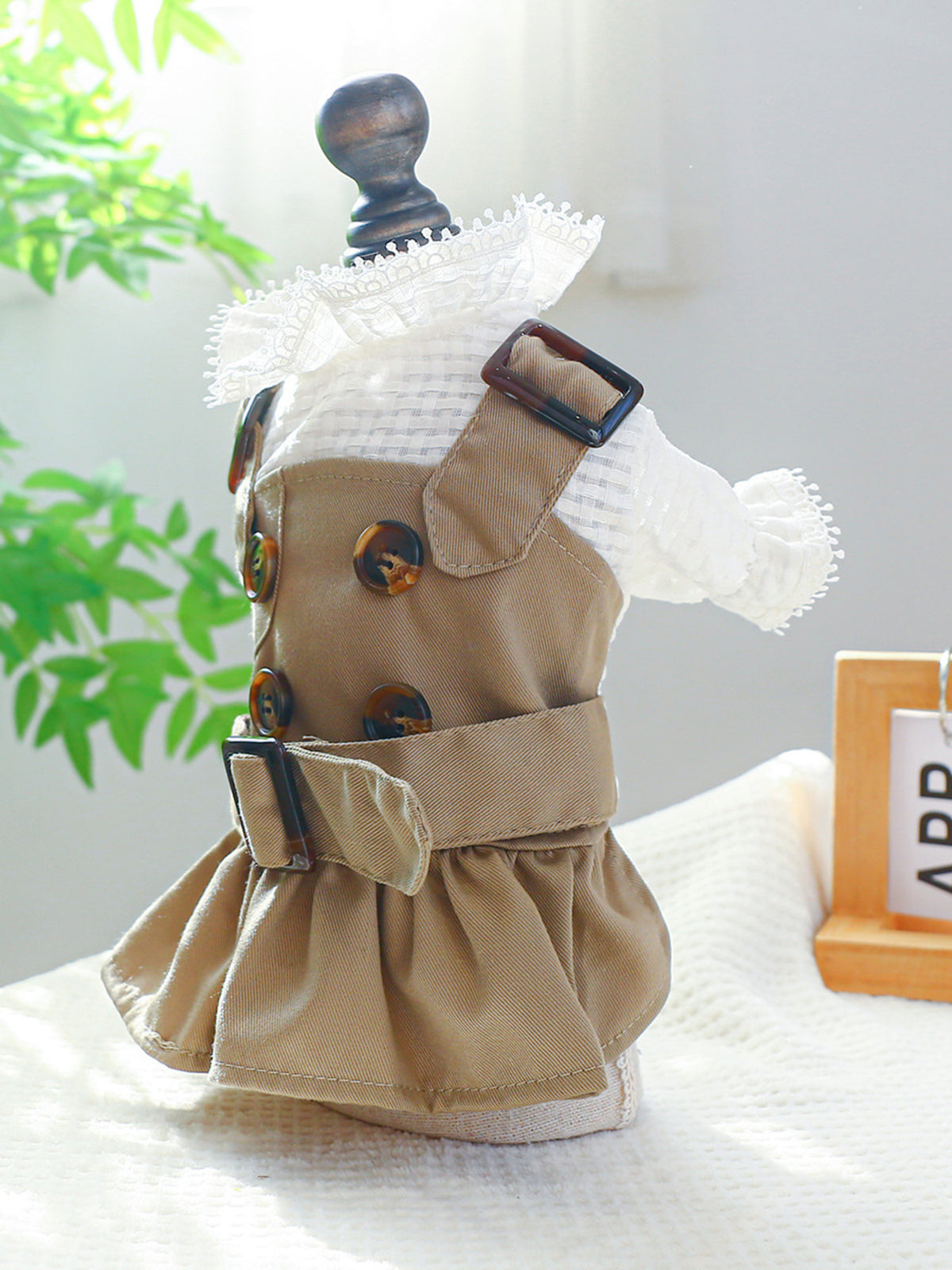 526b37ae12ba4152b537765f4379b3f0-Max Buckle Pet Trench Coat