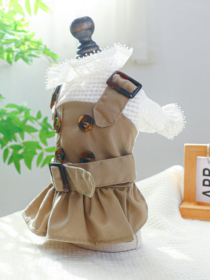 526b37ae12ba4152b537765f4379b3f0-Max Buckle Pet Trench Coat
