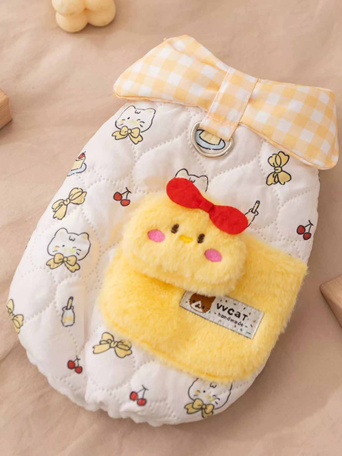 e9de2c25-7fca-414d-a962-83d3c36d3aa0-Max-Origin Pet Jacket with Gingham Collar